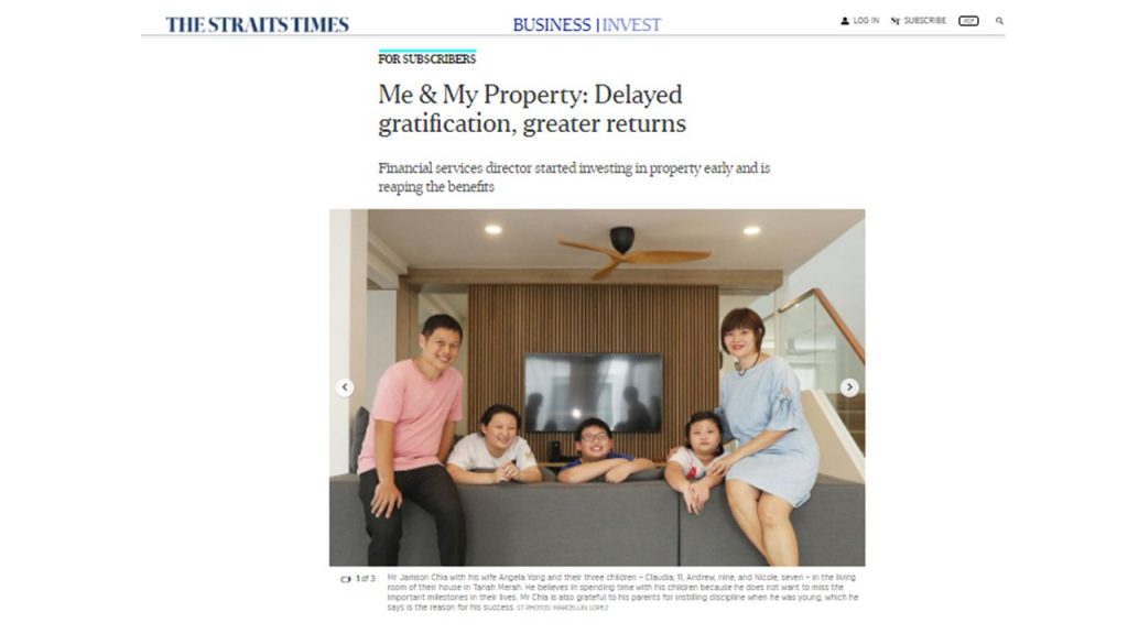 M Singapore Property Delay Gratification Greater Returns