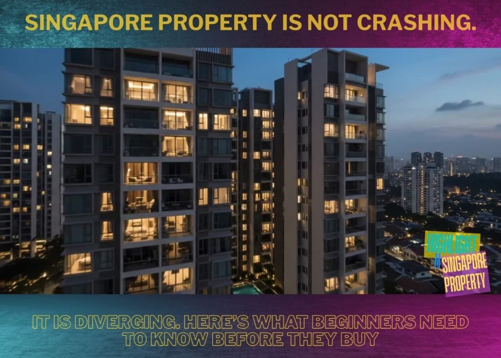 Singapore Property Is Not Crashing. It Is Diverging. Here’s What Beginners Need to Know Before They Buy!